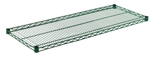 Olympic J1848K Wire Shelf, Green-Guard Epoxy, 18" x 48"