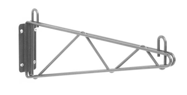 Olympic J1WD18G Direct Wall Mount, Single Support, Gray-Guard Epoxy, 18"