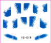 3D Nail Sticker-Feather #YS-G19