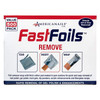 Americanails FastFoils - One Step Nail Polish Remover, Gel Polish Remover Wraps, Lint Free Soak Off Foil Wipe Pads for Acrylic Nails, Professional Foil Thinner Strips, 500ct