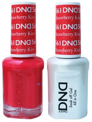561 DND DUO GEL WITH MATCHING POLISH STRAWBERRY KISS Diamond