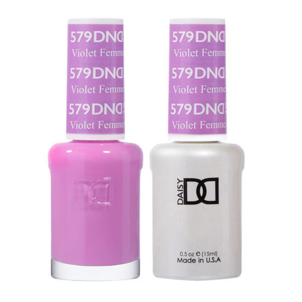 【D.Rin】大判/パープルのオーバーダイ　　No.579 579 - DND - Violet Femmes - Diamond Nail Supply, LLC