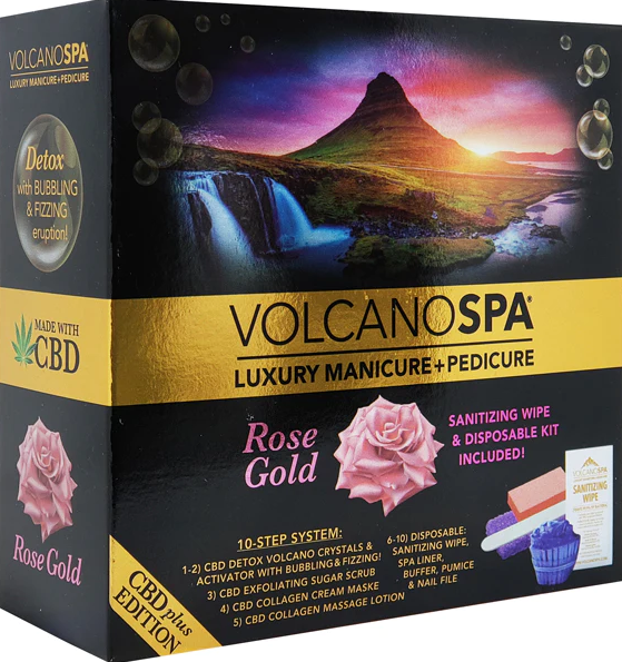 Volcano Spa 10-in-1 Spa Kit - Rose Gold Single - Diamond Nail