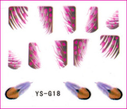 3D Nail Sticker-Feather #YS-G18