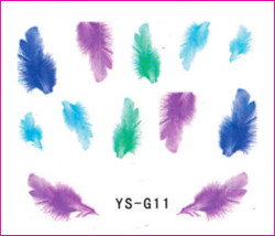 3D Nail Sticker-Feather #YS-G11