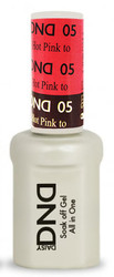 #05 - DND Mood Gel - Hot Pink To Mulberry 0.5 oz