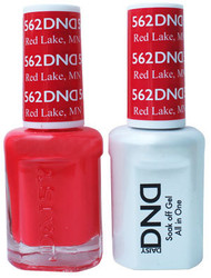 #562 - DND DUO GEL WITH MATCHING POLISH - RED LAKE