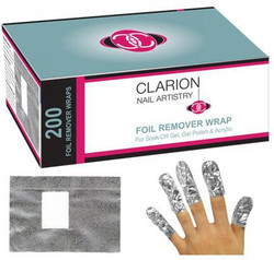 Clarion - Nail Remover Foil Wrap 200ct/Box - bulk 528 boxes