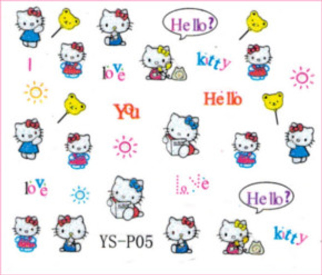 3D Nail Sticker-Hello Kitty #YS-P05