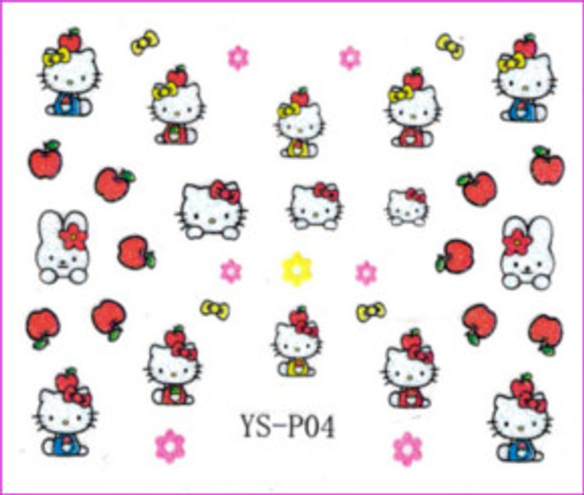 3D Nail Sticker-Hello Kitty #YS-P04 - Diamond Nail Supply, LLC