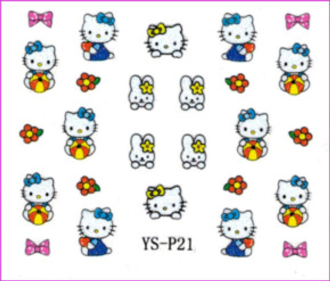 3D Nail Sticker-Hello Kitty #YS-P19 - Diamond Nail Supply, LLC