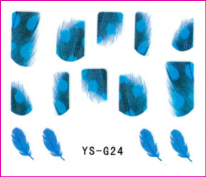 3D Nail Sticker-Feather #YS-G24