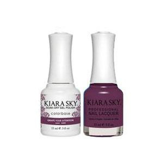 Kiara Sky Gel + Lacquer - #G445-GRAPE YOUR ATTENTION