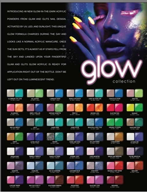 Glitz and glam glow acrylic powder clearance