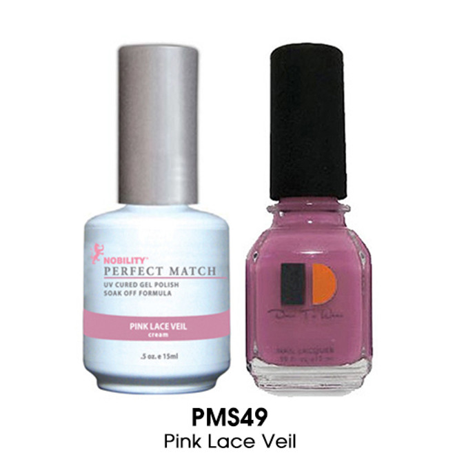 Perfect Match - PMS49 Pink Lace Veil 2/Pack