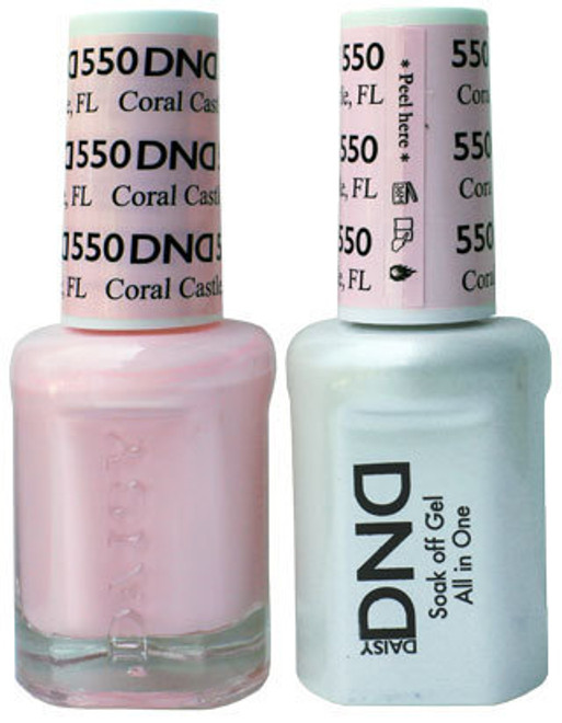 #550 - DND DUO GEL WITH MATCHING POLISH - CORAL CASTLE, FL