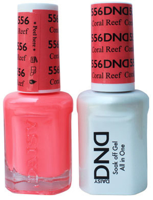 #556 - DND DUO GEL WITH MATCHING POLISH - CORAL REEF