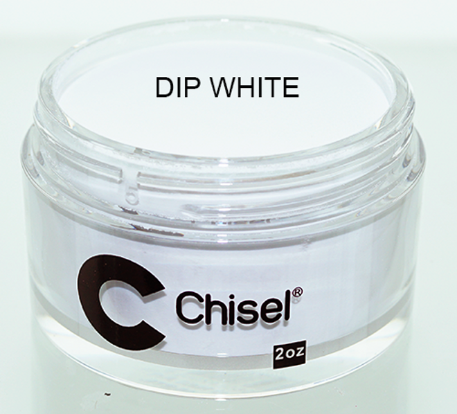 CHISEL 2IN1 ACRYLIC & DIPPING 2OZ - PINK & WHITE - DIP WHITE