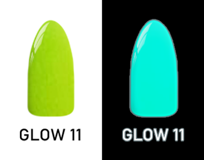 CHISEL 2IN1 ACRYLIC & DIPPING 2OZ - NEON GLOW IN THE DARK COLLECTION -GLOW11