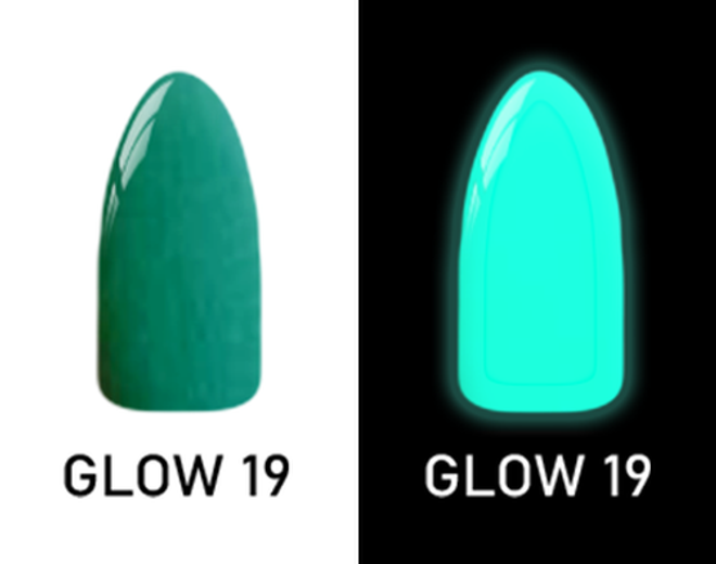 CHISEL 2IN1 ACRYLIC & DIPPING 2OZ - NEON GLOW IN THE DARK COLLECTION -GLOW19