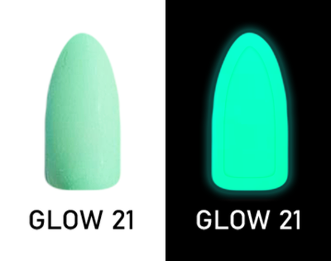 CHISEL 2IN1 ACRYLIC & DIPPING 2OZ - NEON GLOW IN THE DARK COLLECTION -GLOW21