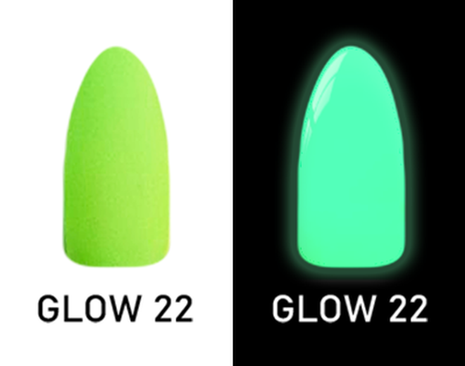 CHISEL 2IN1 ACRYLIC & DIPPING 2OZ - NEON GLOW IN THE DARK COLLECTION -GLOW22