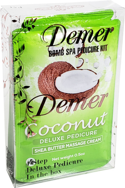Demer Bomb Spa Pedicure Kit 4in1 - Coconut