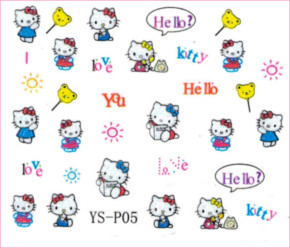 Hello Kitty Nail Art Sticker(P) - 5 Pack Mixed Design