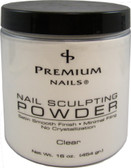 Premium Nail Sculpting Powder CLEAR 16 oz (454 gr.)