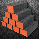3-Way Buffer - Orange/Black - 80/80 GRIT (500pcs)