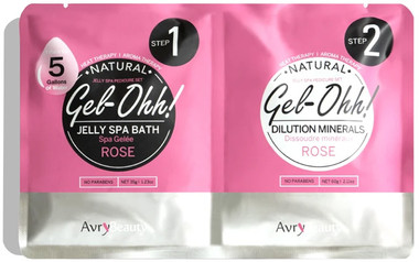AvryBeauty Gel-Ohh Jelly Spa Pedicure - Rose Scented Foot Soak With Aromatherapy