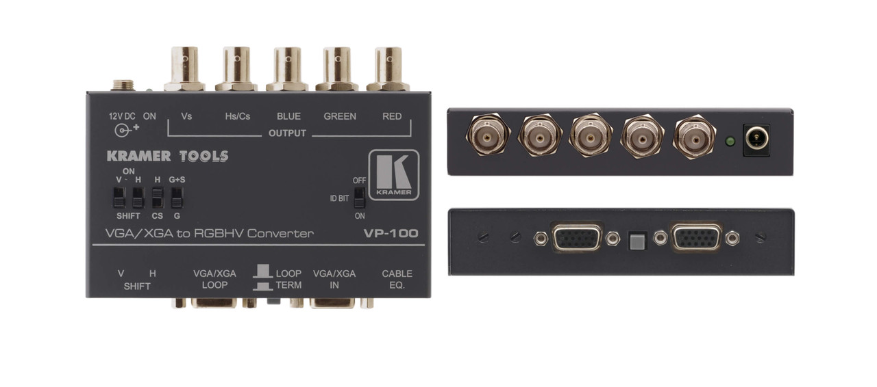 Kramer Electronics Vp 100 Computer Graphics Video To Rgb Hv S Format Converter Viixim