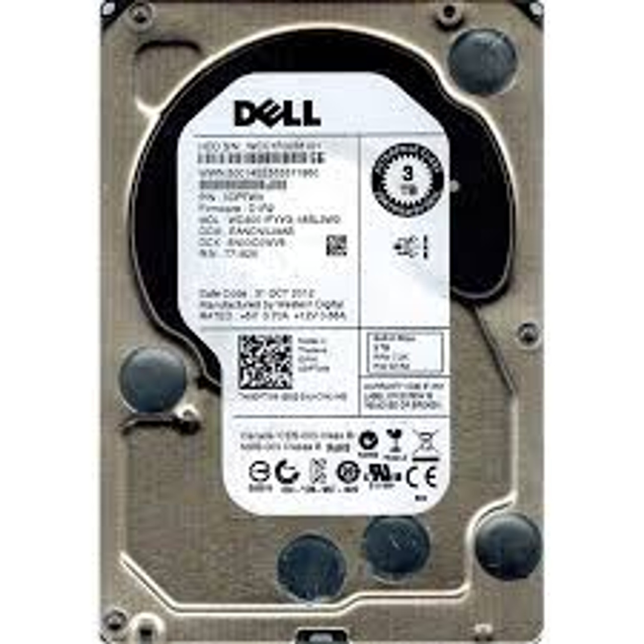 Dell Re WD3001FYYG 3TB Datacenter Capacity Hard Disk Drive - 7200 RPM Class  SAS 6Gb/s 32MB Cache 3.5 inch WD3001FYYG - Used