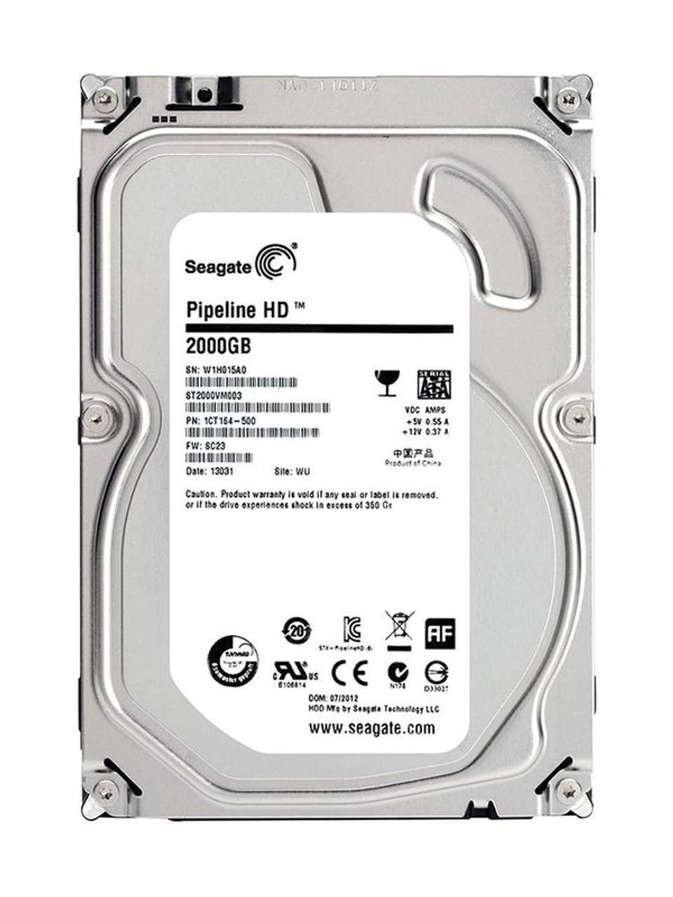 Seagate Video ST2000VM003 2TB 5900 RPM 64MB Cache SATA 6.0Gb/s 3.5