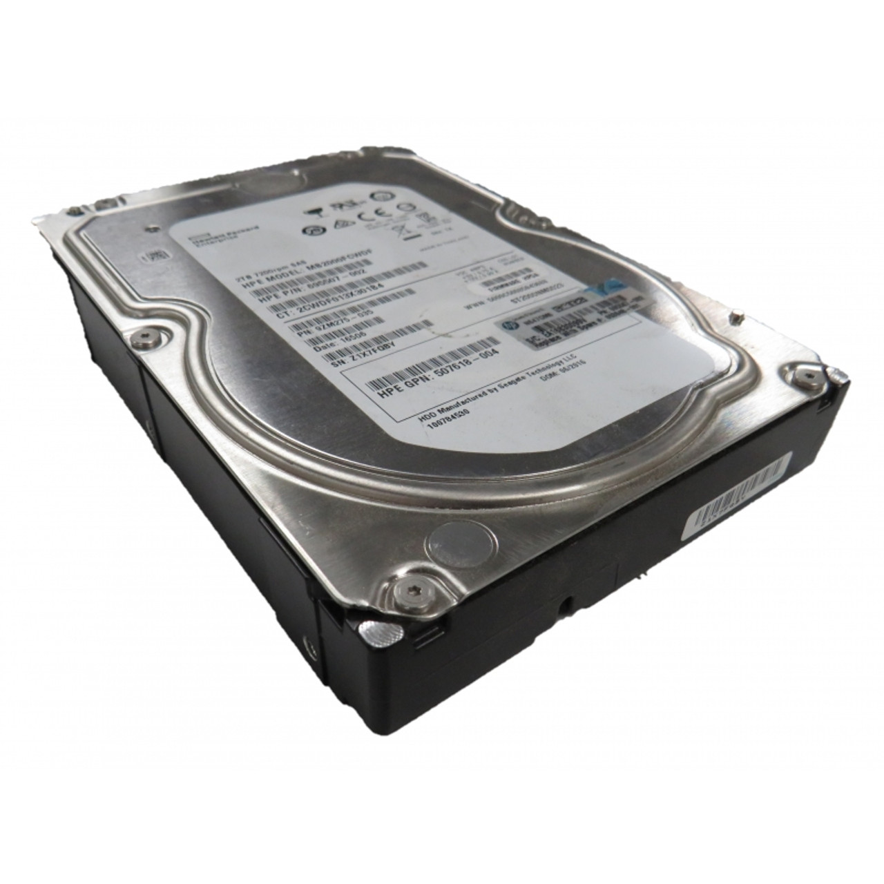 HP MB2000FCWDF 2Tb 7200Rpm Lff 3.5Inch 6G Sas Sc Midline Hot Plug Smart  Hard Drive - Used