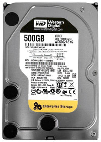 Western Digital RE3 WD5002ABYS 500GB 7200 RPM 16MB Cache SATA 3.0Gb/s 3.5" Internal Hard Drive - Used Western Digital RE3 WD5002ABYS 500GB 7200 RPM 16MB Cache SATA 3.0Gb/s 3.5" Internal Hard Drive - Used