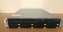 Supermicro CSE-825 6026T-URF 2U 8 Bay Chasis comes w/ (2) 720W PSU's PWS-721P-1R (1) Backplane BPN-SAS2-826EL1 (1) Power Distributor PDB-PT826-8824 (3) Fans FAN-0126L4 (8) Trays - Does NOT come w/ Motherboard, CPU's, Heatsinks, HDD's