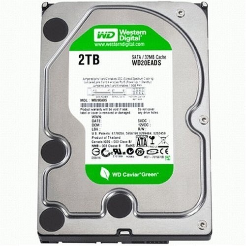 Western Digital Caviar Green WD20EADS 2TB 32MB Cache 7200RPM SATA/300 Hard Drive - Used Western Digital Caviar Green WD20EADS 2TB 32MB Cache 7200RPM SATA/300 Hard Drive - Used