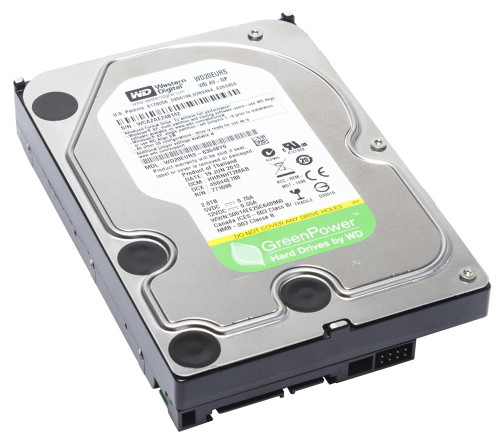 Western Digital AV-GP WD20EURS 2TB 64MB Cache SATA 3.0Gb/s 3.5" Internal Hard Drive - Used