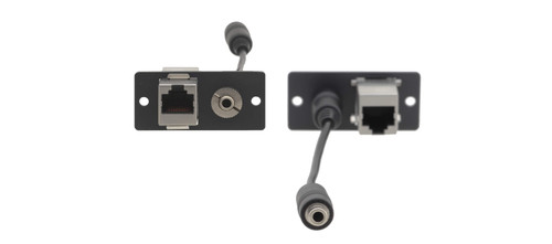 Kramer Electronics WA-45(W) Wall Plate Insert - 3.5mm & RJ-45