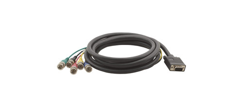 Kramer Electronics C-GM/5BM-1 Molded 15-pin HD to 5 BNC (Male - Male) Breakout Cable (1') Kramer Electronics C-GM/5BM-1 Molded 15-pin HD to 5 BNC (Male - Male) Breakout Cable (1')