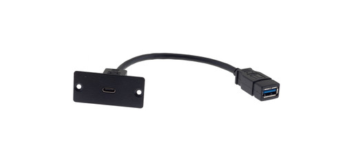 Kramer Electronics WU-CA(B) Wall Plate insert - USB3.0 Type C(F) to Type A(F) Cable