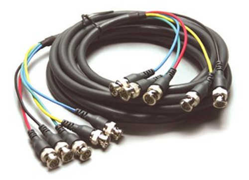 Kramer Electronics C-5BM/5BM-10 Molded 5 BNC (Male - Male) Cable (10') Kramer Electronics C-5BM/5BM-10 Molded 5 BNC (Male - Male) Cable (10')