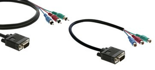 Kramer Electronics C-GM/3RVF-1 Molded 15-pin HD to 3 RCA (Male- Female) (0.8') Kramer Electronics C-GM/3RVF-1 Molded 15-pin HD to 3 RCA (Male- Female) (0.8')