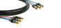 Kramer Electronics C-R3VM/R3VM-6 3 RCA Component (Male - Male) Mini Coax Cable (6')