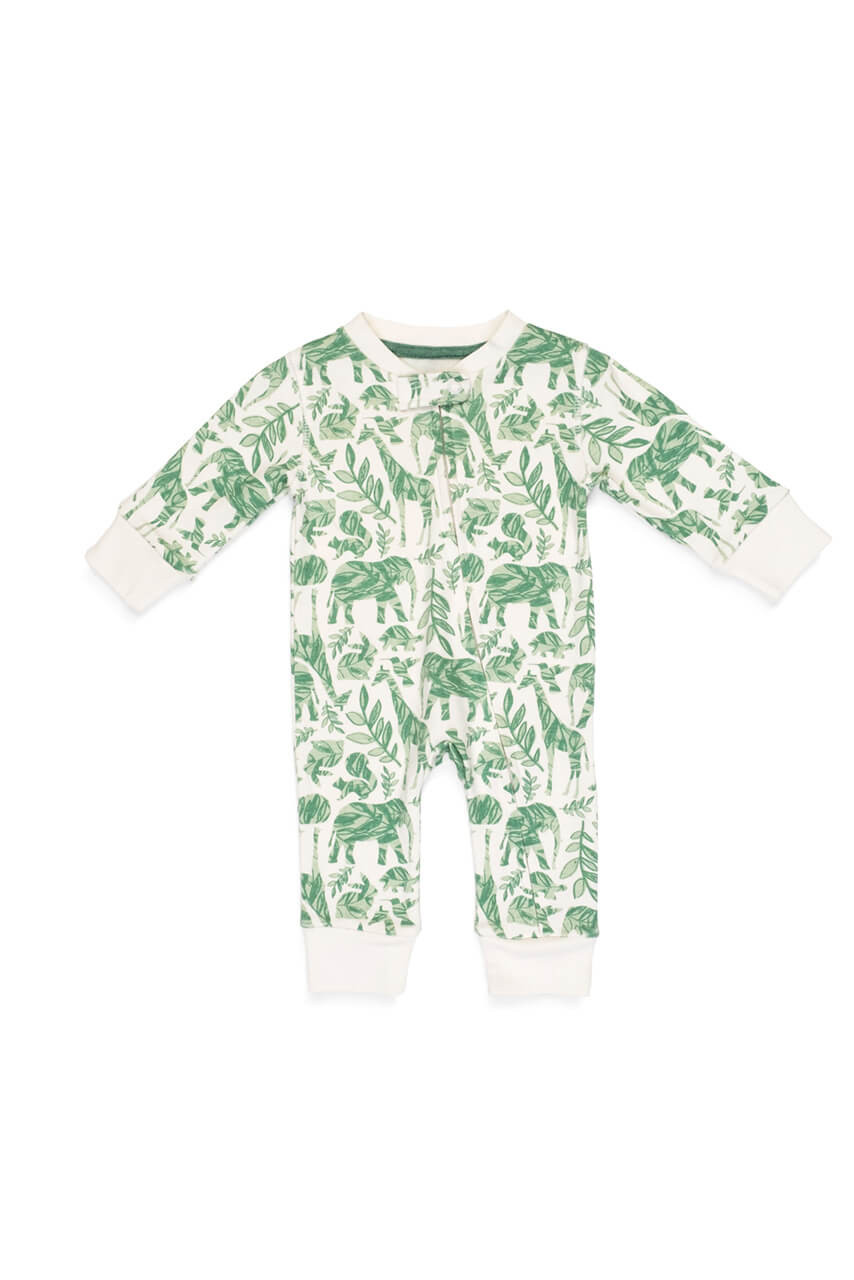 I'm Busy Saving the Animals Baby Neutral Organic Coverall - Pajamas for ...