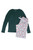 Christmas Peace-Green Womens Henley 2PC SET