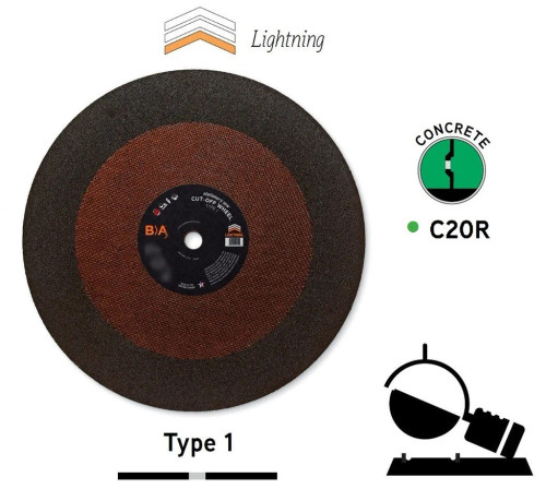 16 x 5/32" | T1 Cut-Off Wheels | Stationary Saws | 1" Arbor | Box 5
