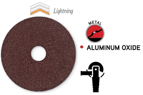 4-1/2"X7/8" RESIN FIBER DISCS | ALUMINUIM OXIDE | 50 PK