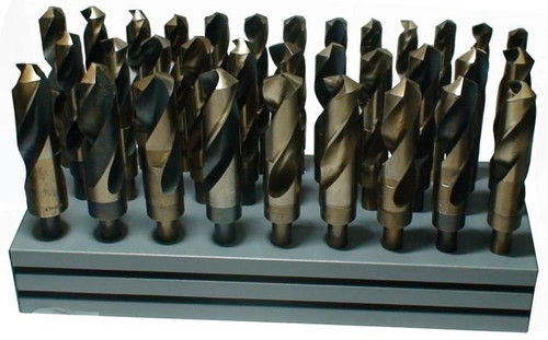 1/2-1x64ths 33 Piece Cobalt Reduced Shank Drill Bit Set